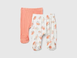 Two pairs of trousers in organic cotton