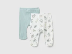 Two pairs of trousers in organic cotton