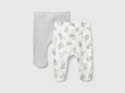 Two pairs of trousers in organic cotton