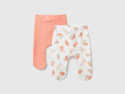 Two pairs of trousers in organic cotton