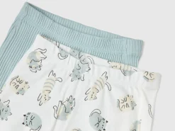 Two pairs of trousers in organic cotton
