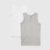 Two stretch organic cotton tank tops