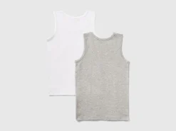 Two stretch organic cotton tank tops
