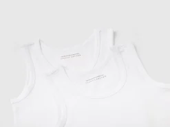 Two stretch organic cotton tank tops