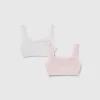 Two super stretch organic cotton tops