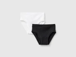 Two underwear in stretch organic cotton