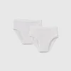 Two underwear in stretch organic cotton