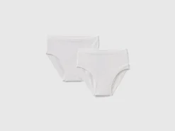 Two underwear in stretch organic cotton
