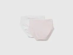 Two underwear in stretch organic cotton