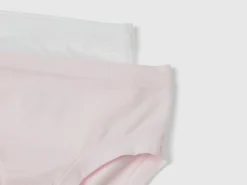 Two underwear in stretch organic cotton