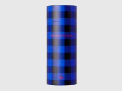 Two-tone check tote bag