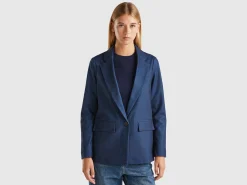 Unlined tartan blazer