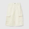 Velvet cargo skirt
