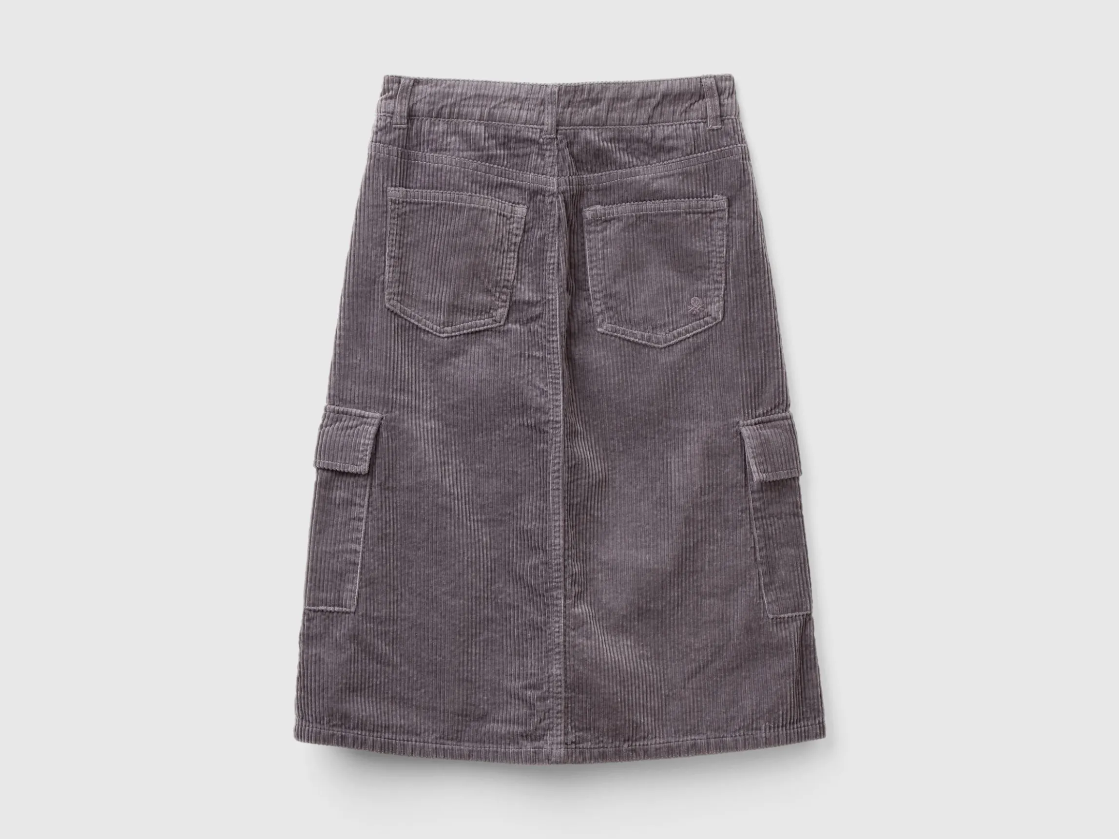 Velvet cargo skirt