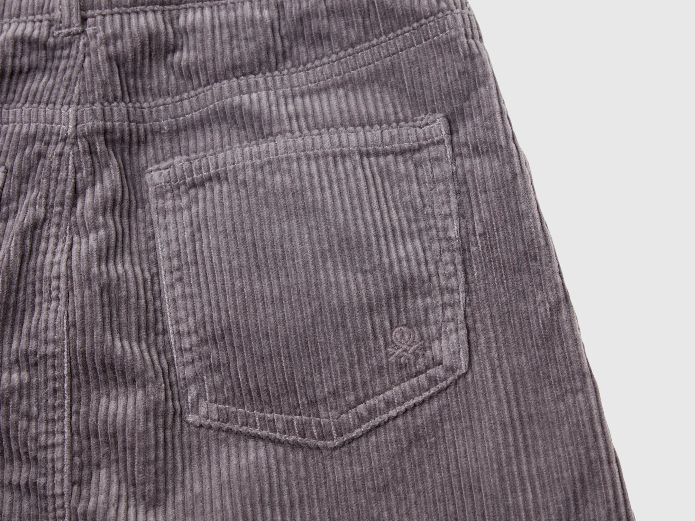 Velvet cargo skirt