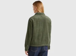 Velvet jacket with teddy lining