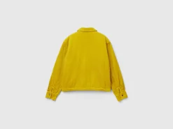 Velvet jacket with teddy lining