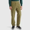 Velvet joggers with drawstring