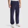 Velvet joggers with drawstring