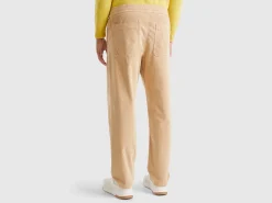 Velvet joggers with drawstring