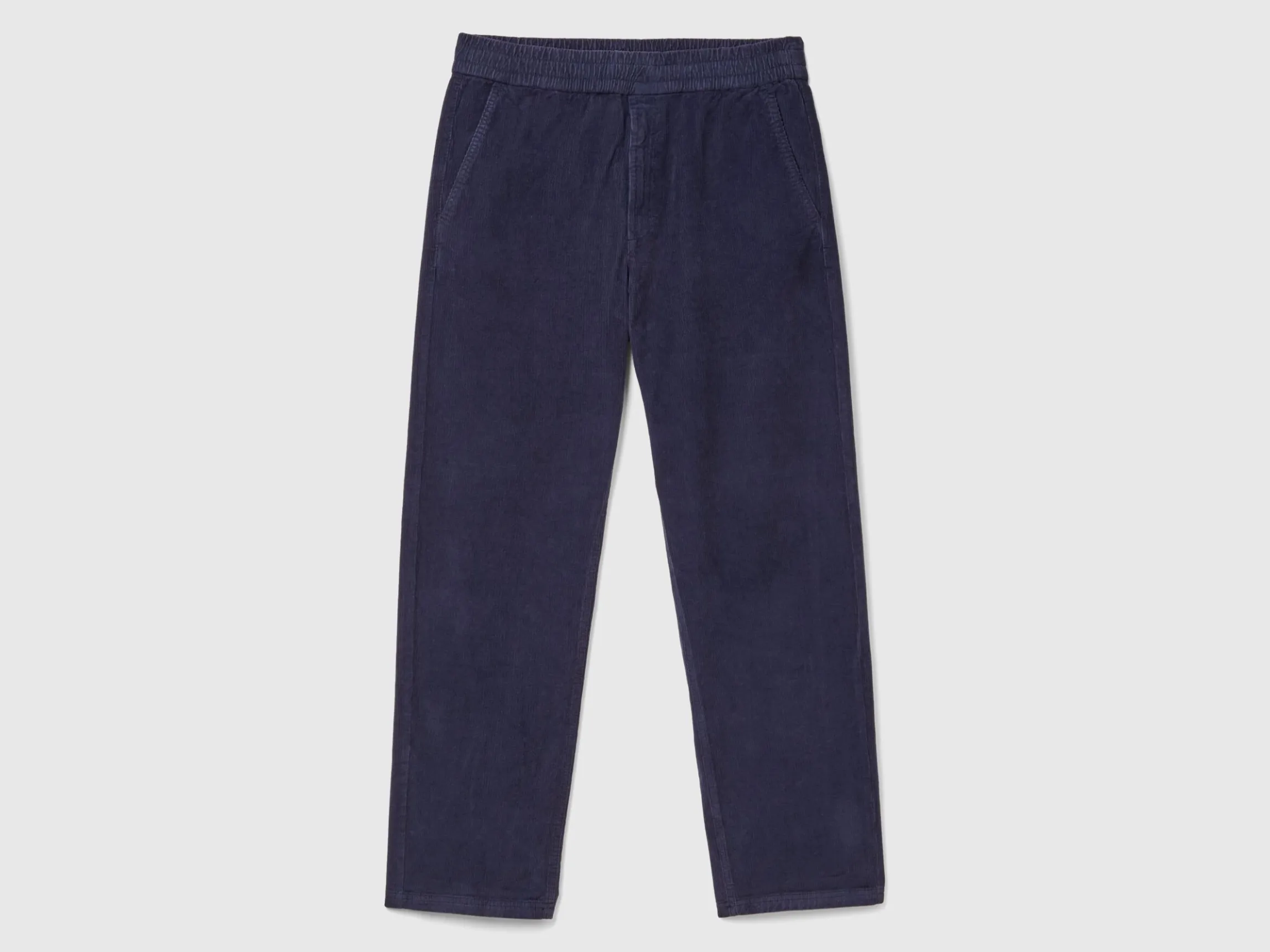 Velvet joggers with drawstring