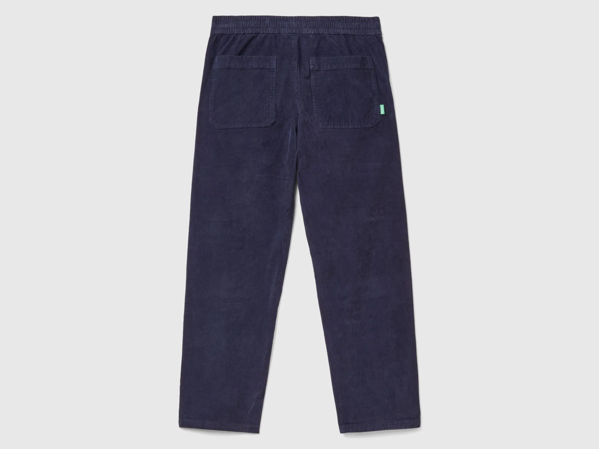 Velvet joggers with drawstring