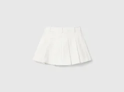 Velvet pleated mini skirt