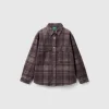 Velvet tartan shirt