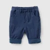 Velvet trousers with drawstring