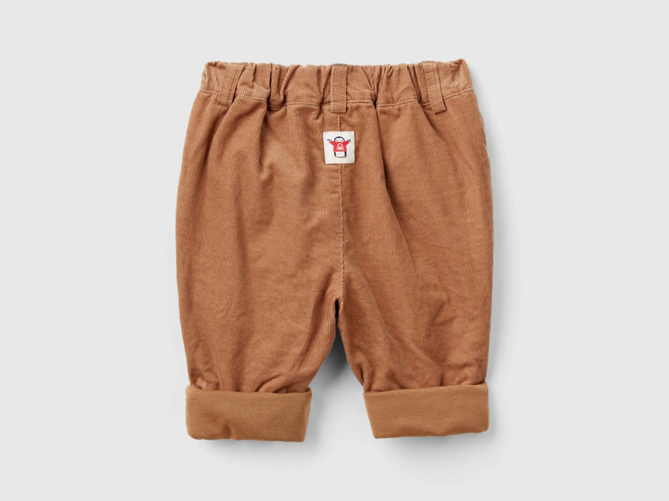 Velvet trousers with drawstring