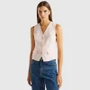 Vest in stretch viscose blend
