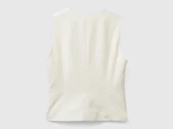 Vest in stretch viscose blend