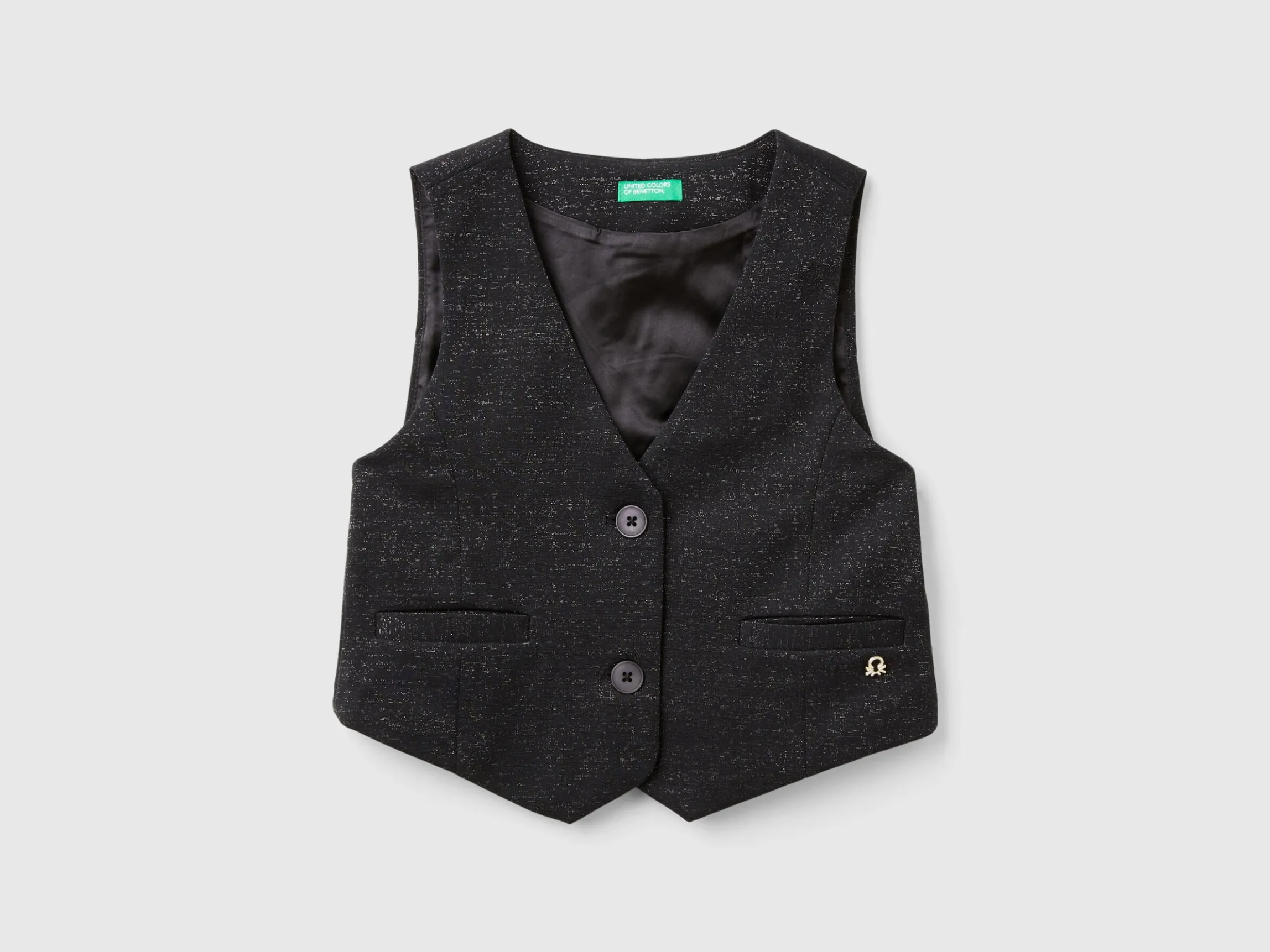 Vest with satin lining