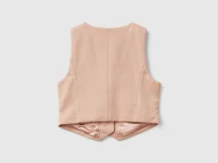 Vest with satin lining