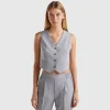 Viscose blend vest