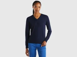 V-neck sweater in Modal® blend