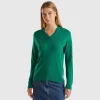 V-neck sweater in Modal® blend