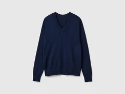 V-neck sweater in Modal® blend
