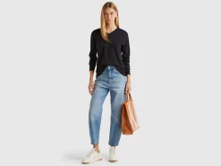 V-neck sweater in Modal® blend