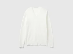 V-neck sweater in Modal® blend