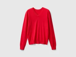 V-neck sweater in Modal® blend