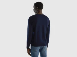 V-neck sweater in pure cotton