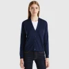 V-neck sweater in pure Merino wool