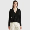 V-neck sweater in pure Merino wool