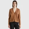 V-neck sweater in pure Merino wool
