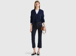 V-neck sweater in pure Merino wool