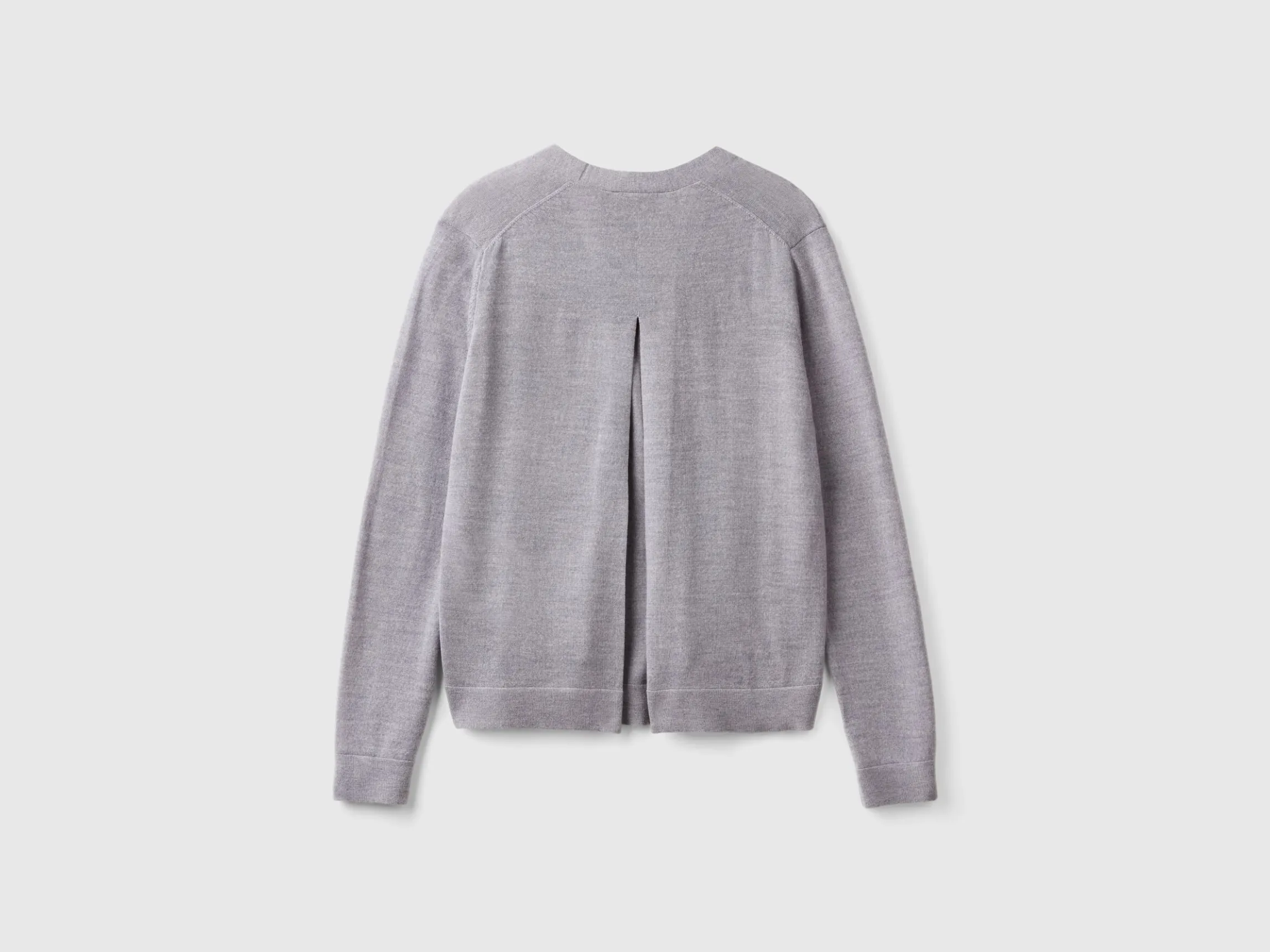 V-neck sweater in pure Merino wool