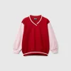 V-neck sweatshirt