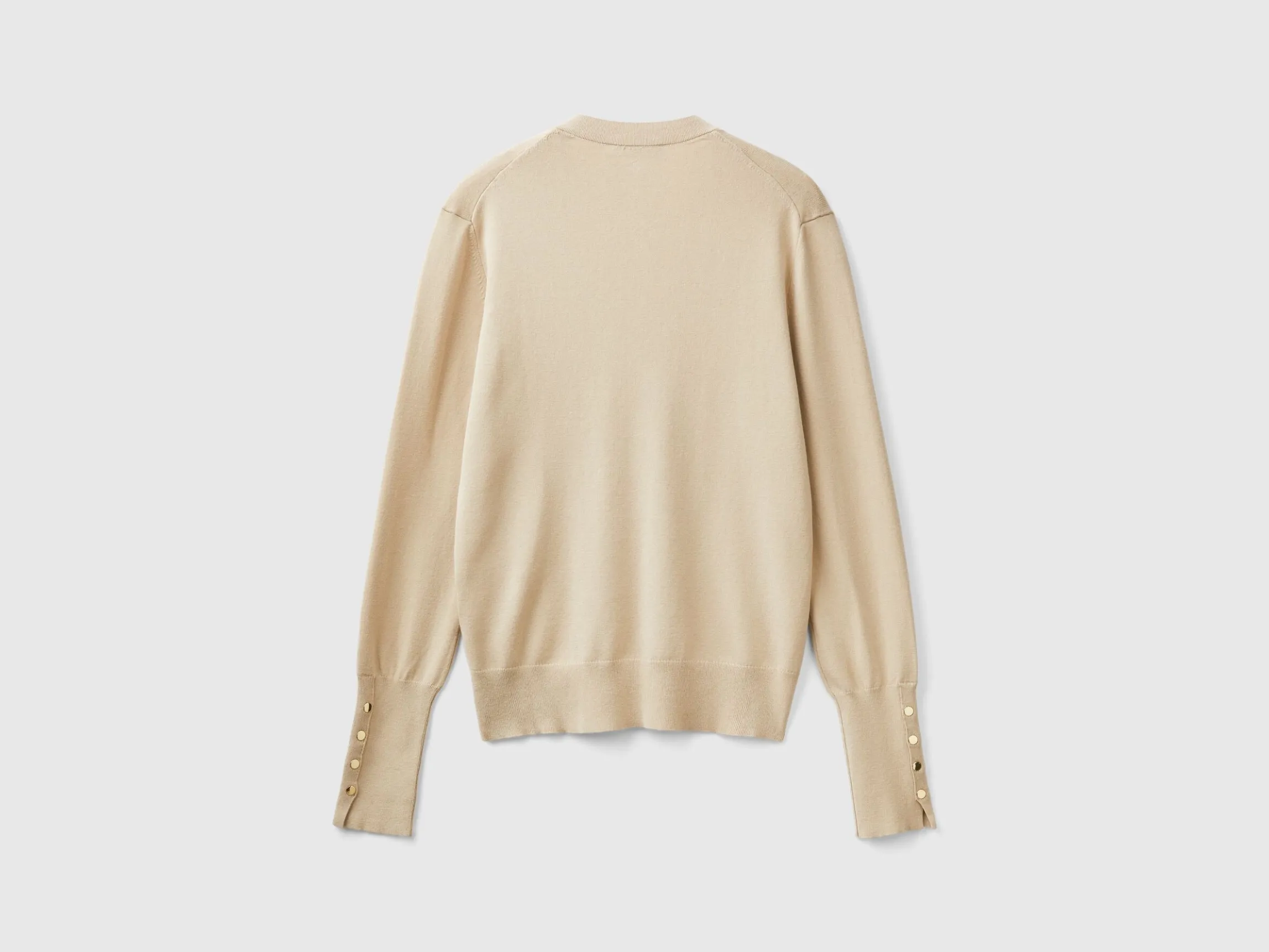 V-neck viscose blend sweater