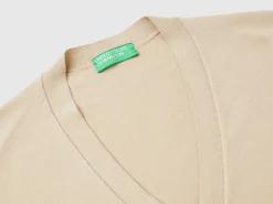 V-neck viscose blend sweater